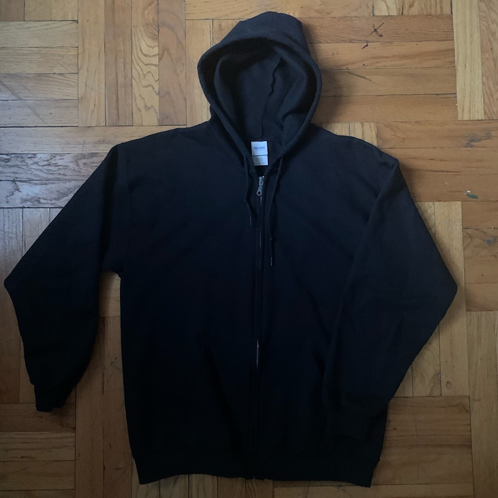 Gildan zip up hoodie sz L